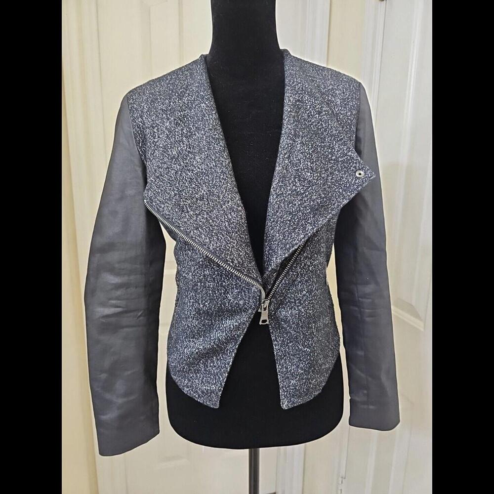 Banana Republic Moto Jacket, Wool Blend Coat, Women's Size 00P